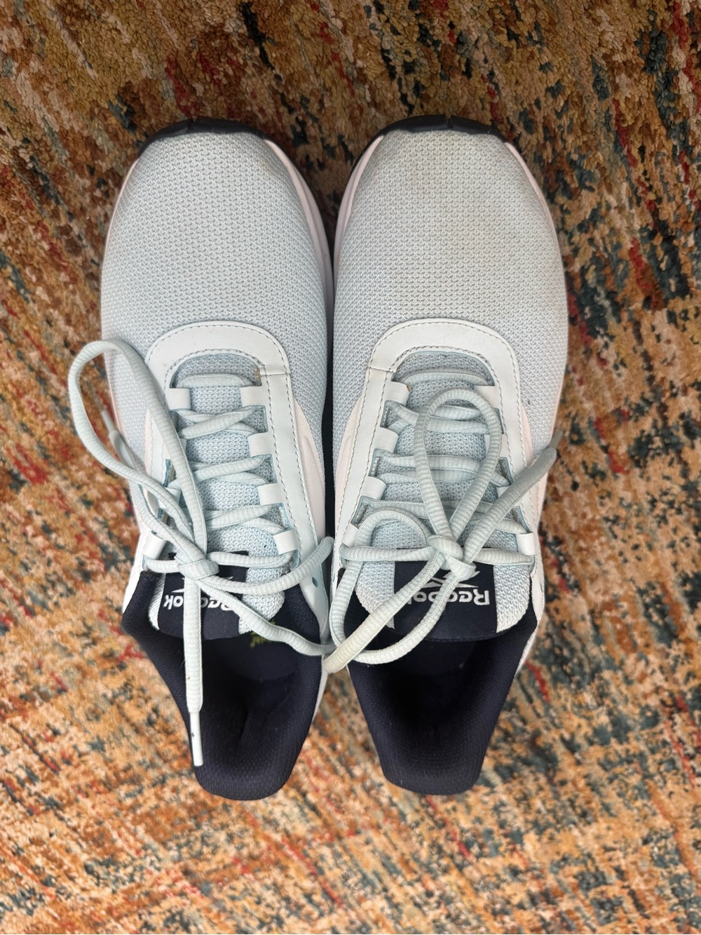 Reebok Light Gray and Black Women's Running Sneakers